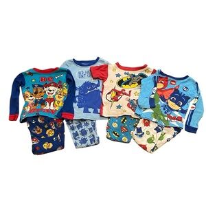 Pajama Set Bundle of 4 Boys Size 2T Paw Patrol Superman